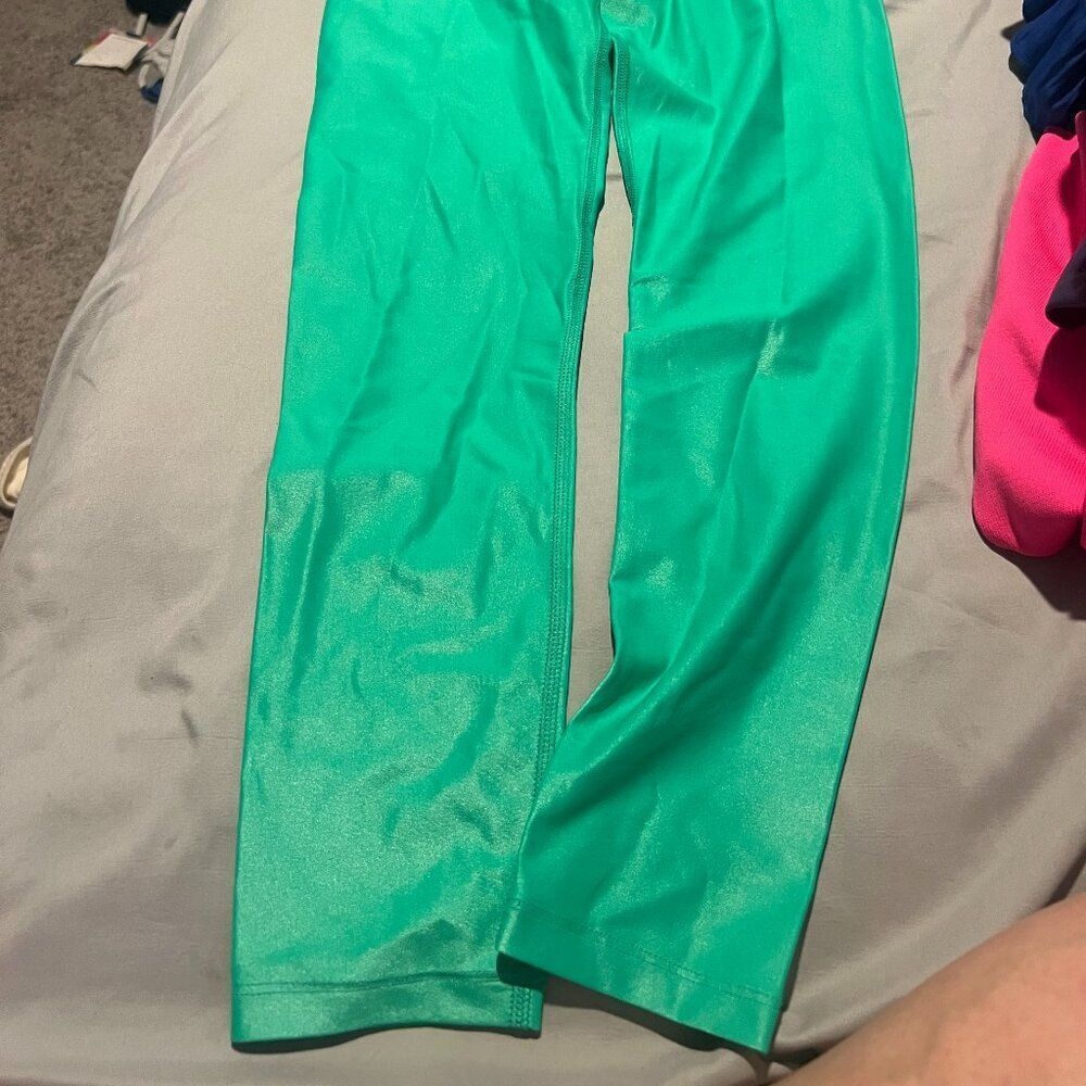 Carbon38 Green Leggings Small - image 2